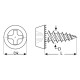 Саморіз без свердла (Блоха) 3,9×9,5 мм для профілю гіпсокартону, оцинкований