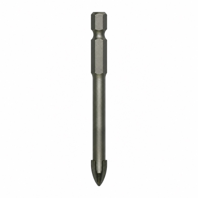 Сверло по стеклу и плитке 4 мм 4 грани с хвостовиком HEX, Haisser Cross Head