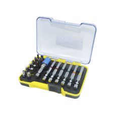 Набір біт Werk (PH1, PH2, PZ1, PZ2, T30, T40, HEX4, SL6, тримач 1/4 "), 19 штук