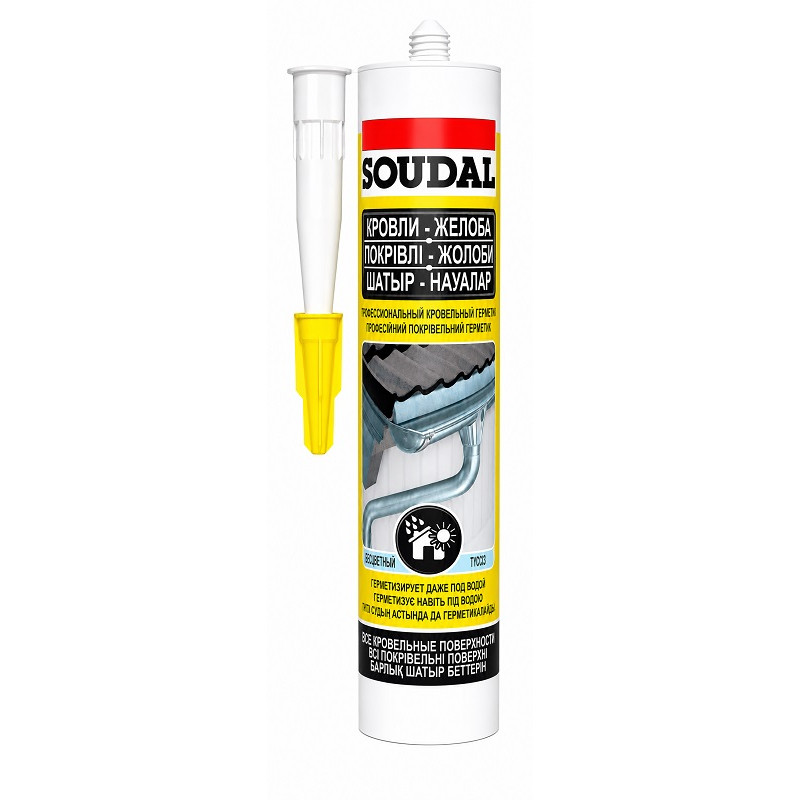 Герметик кровельный Soudal Aquafix 280 мл профессиональный