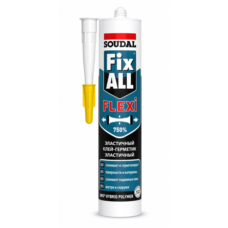 Клей-герметик Soudal Fix All Flexi 290 мл чёрный