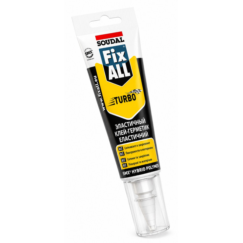 Клей-герметик Soudal Fix All Turbo 125 мл белый