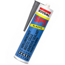 Клей-герметик для фасадов Soudal SPS Soudabond 600 мл, черный