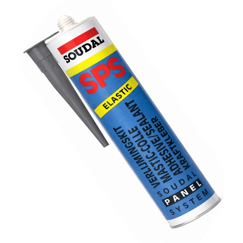 Клей-герметик для фасадов Soudal SPS Soudabond 600 мл, черный