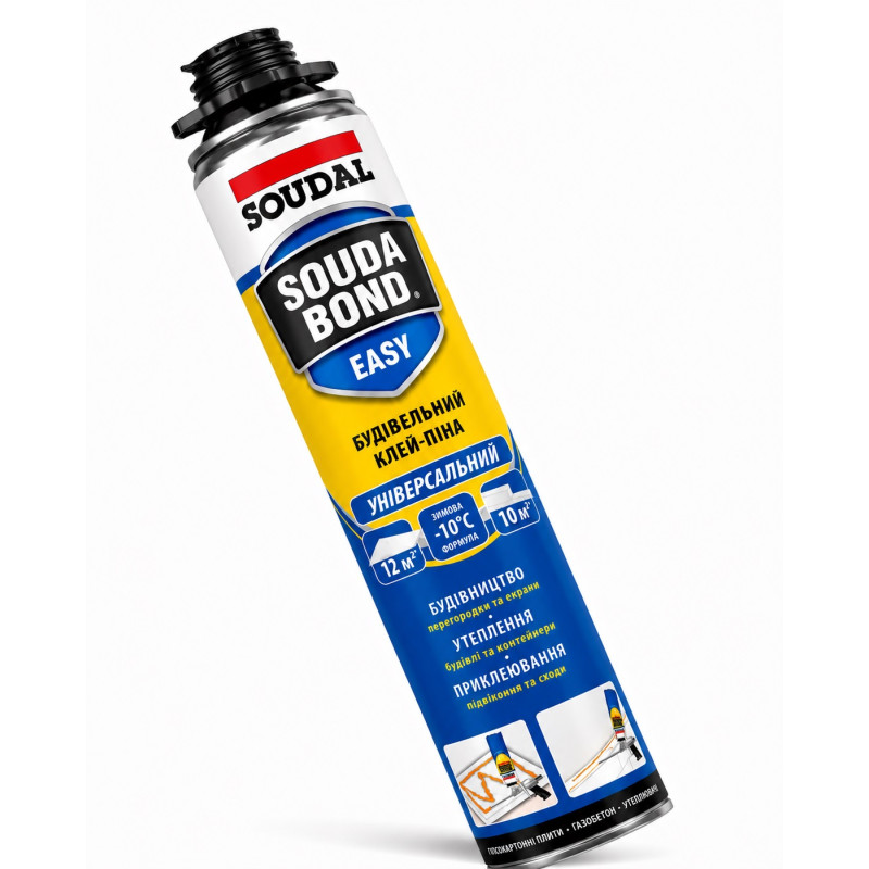 Пена-клей зимняя Soudal Soudabond Easy 750 мл профессиональная