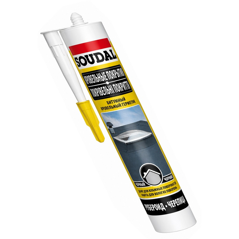 Герметик кровельный Soudal Soudafalt 280 мл, битумный