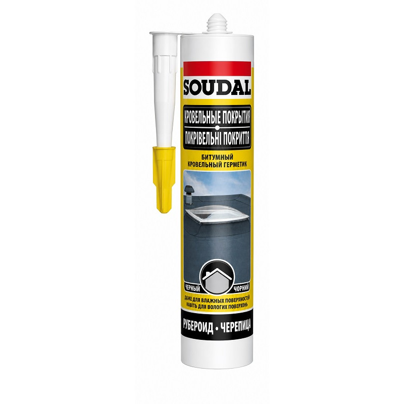Герметик кровельный Soudal Soudafalt 280 мл, битумный