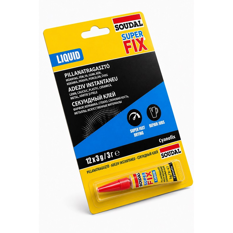 Клей секундний Soudal Cyanofix 84A 3 гр