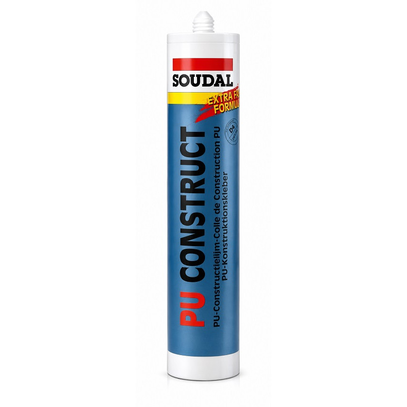 Клей конструкційний Soudal PU Construct 310 мл вологостійкий