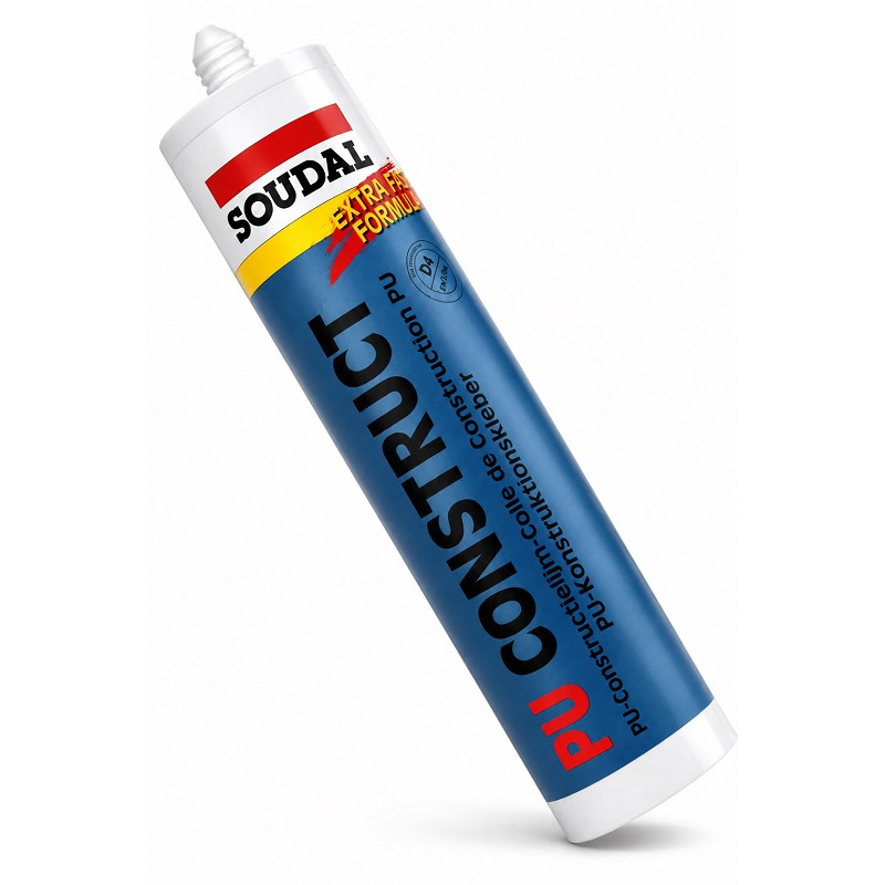 Клей конструкційний Soudal PU Construct 310 мл вологостійкий