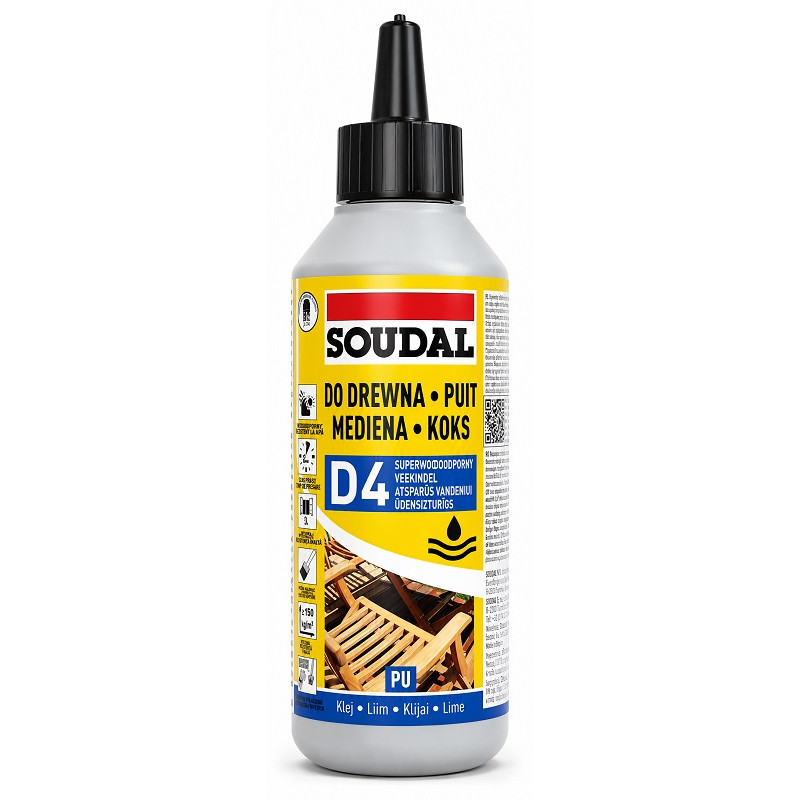 Клей для дерева Soudal 66А D4 250 гр 