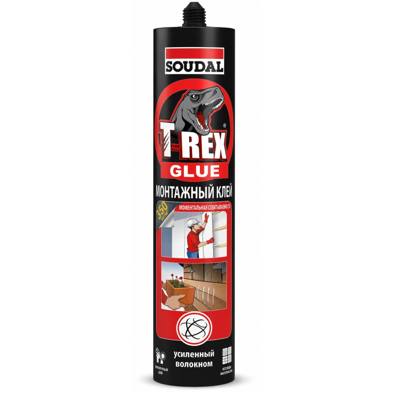 Клей монтажний Soudal T-Rex 380 мл моментальне зчеплення