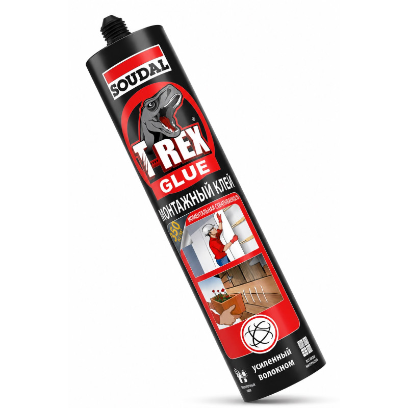 Клей монтажний Soudal T-Rex 380 мл моментальне зчеплення
