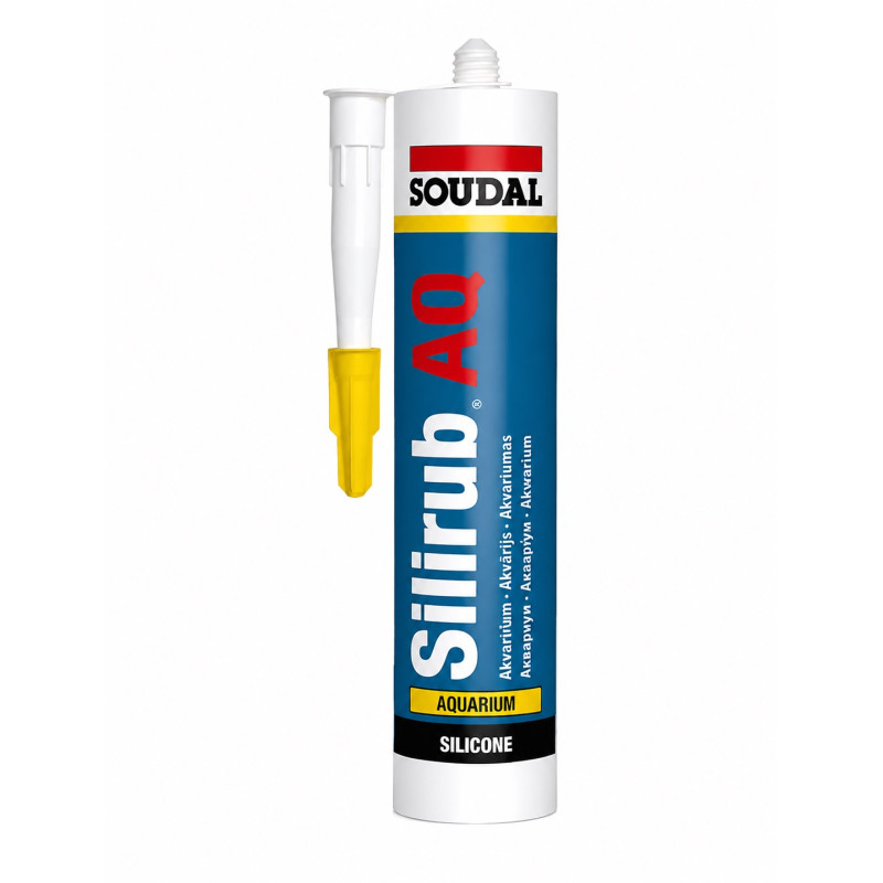 Клей-герметик для акваріумів Soudal Silirub AQ 300 мл силіконовий, прозорий