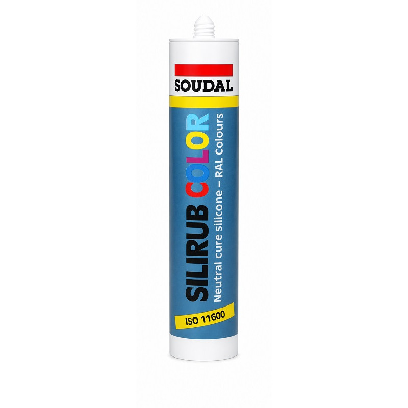 Герметик силиконовый Soudal Color 300 мл профессиональный, графитовый