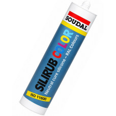 Герметик силиконовый Soudal Color 300 мл профессиональный, графитовый