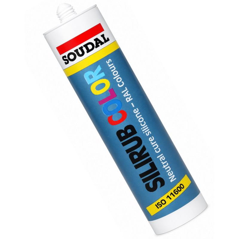Герметик силиконовый Soudal Color 300 мл профессиональный, графитовый