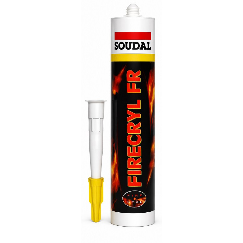 Герметик акриловый Soudal Firecryl FR 310 мл огнестойкий, белый