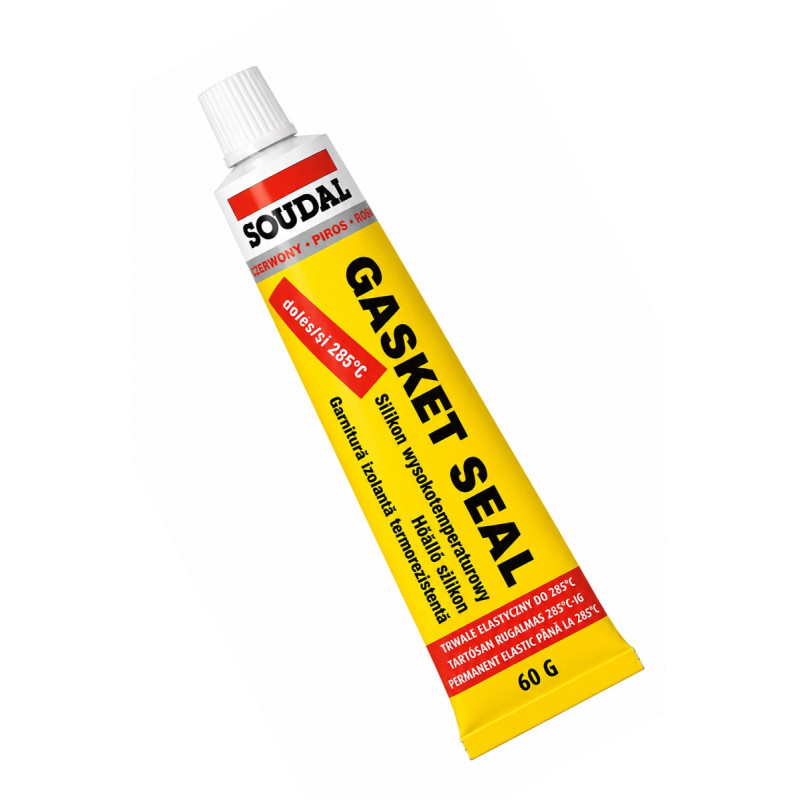 Герметик силиконовый Soudal Gasket Seal 60 мл термостойкий, красный
