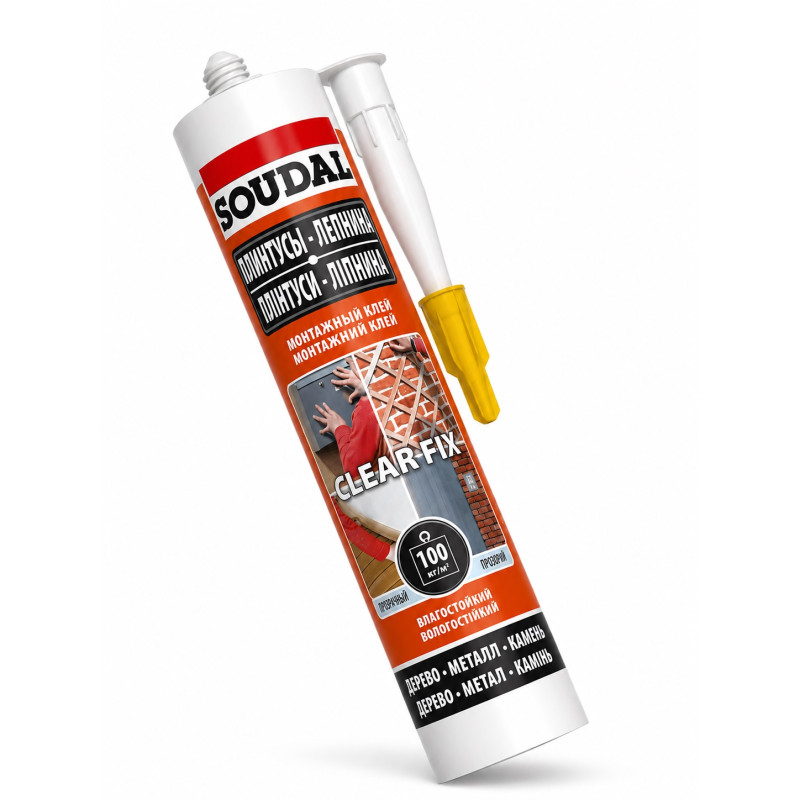 Клей монтажний Soudal Clear Fix 280 мл прозорий