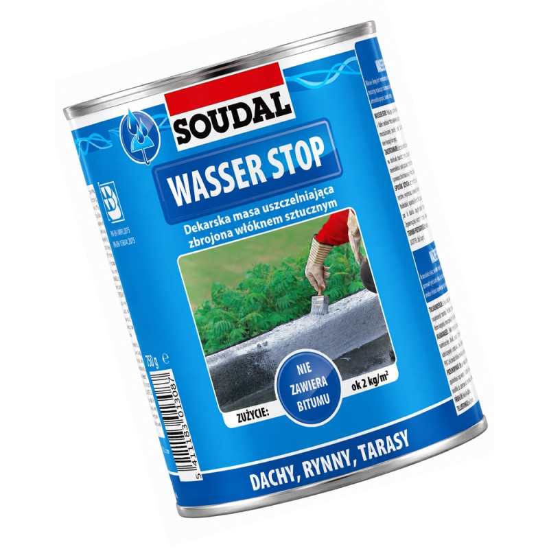 Мастика для кровли Soudal Wasser Stop 750 мл, серая