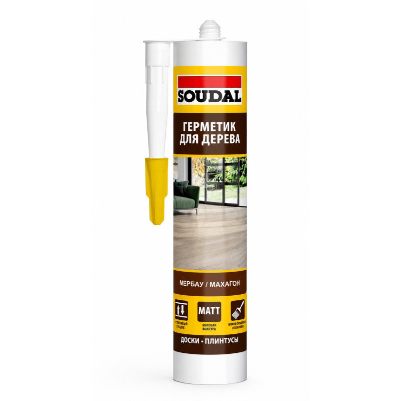 Герметик для дерева Soudal 280 мл мербау