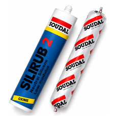 Герметик силіконовий Soudal Silirub 2 нейтральний 600 мл, прозорий