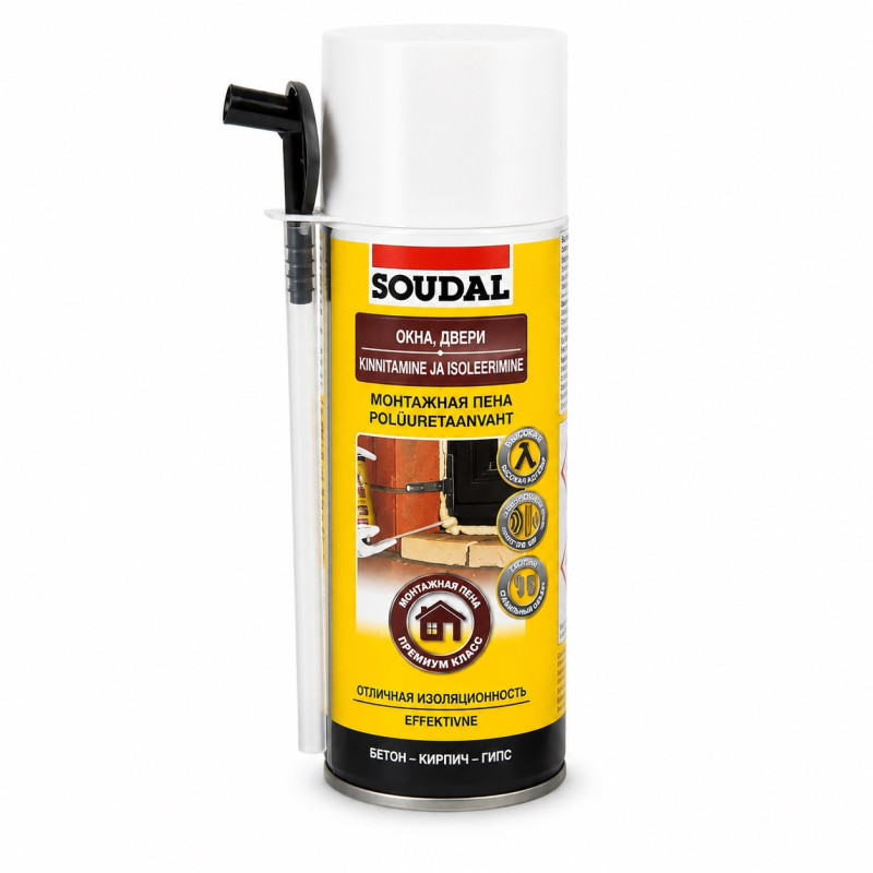 Пена монтажная Soudal 300 мл с аппликатором