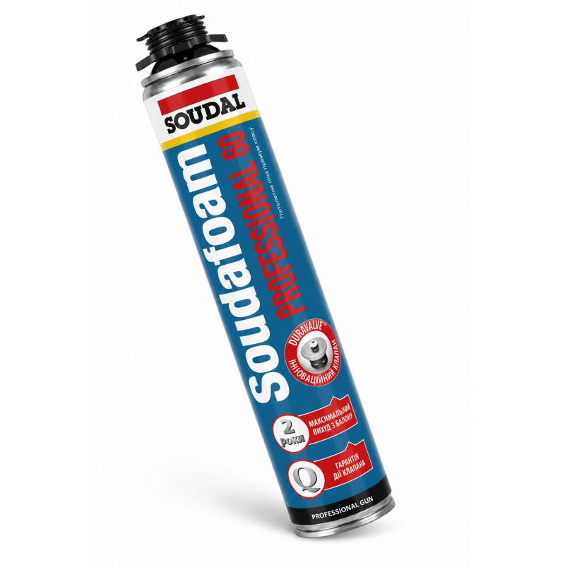 Пена монтажная Soudal Soudafoam Gun P60 750 мл профессиональная