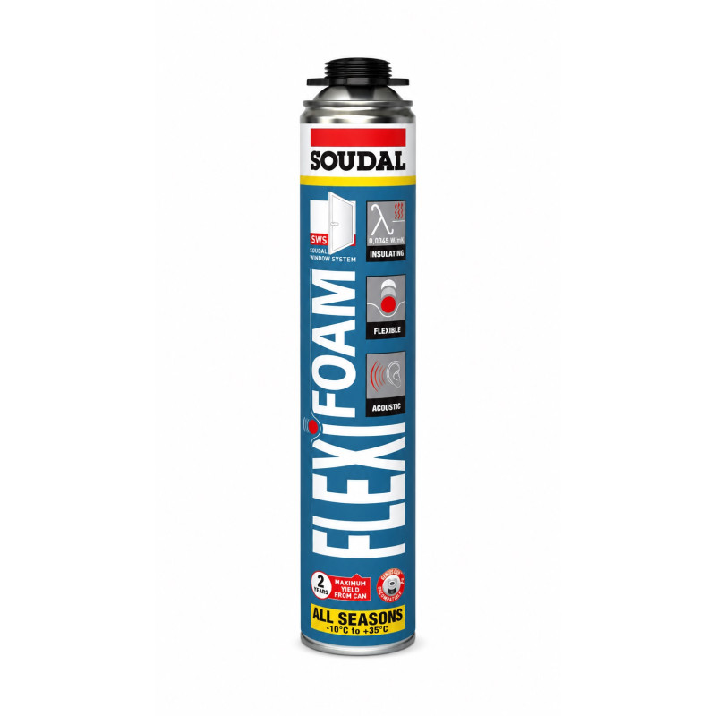 Пена монтажная высокоэластичная Soudal Flexifoam 750 мл профессиональная