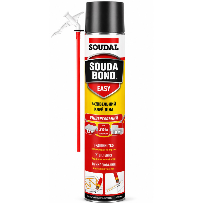 Пена-клей монтажная Soudal Soudabond Easy 750 мл с аппликатором