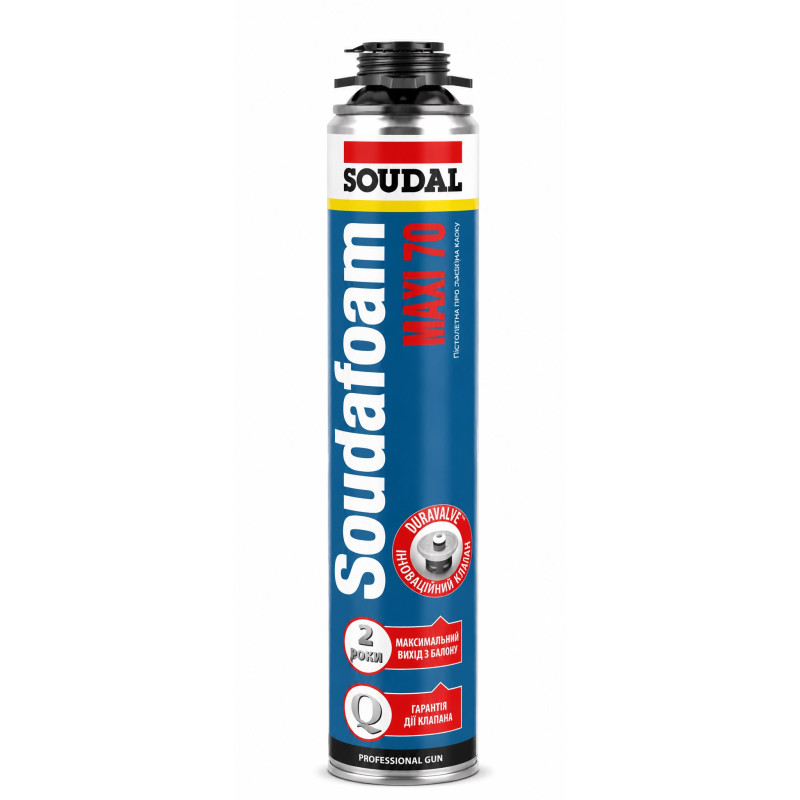 Пена монтажная Soudal Soudafoam Maxi 70 870 мл профессиональная