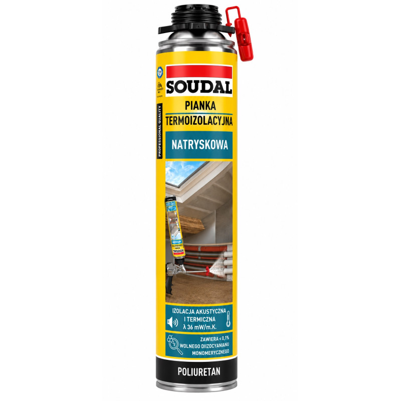Піна монтажна термоізоляційна Soudal 700 мл професійна