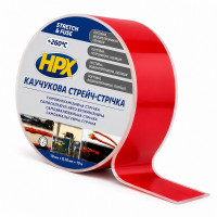 Лента изоляционная силиконовая 0.5 мм × 25 мм × 3 метри красная, HPX