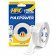 Скотч двухсторонний 19 мм × 1 мм × 2 метра акриловый, HPX Maxpower