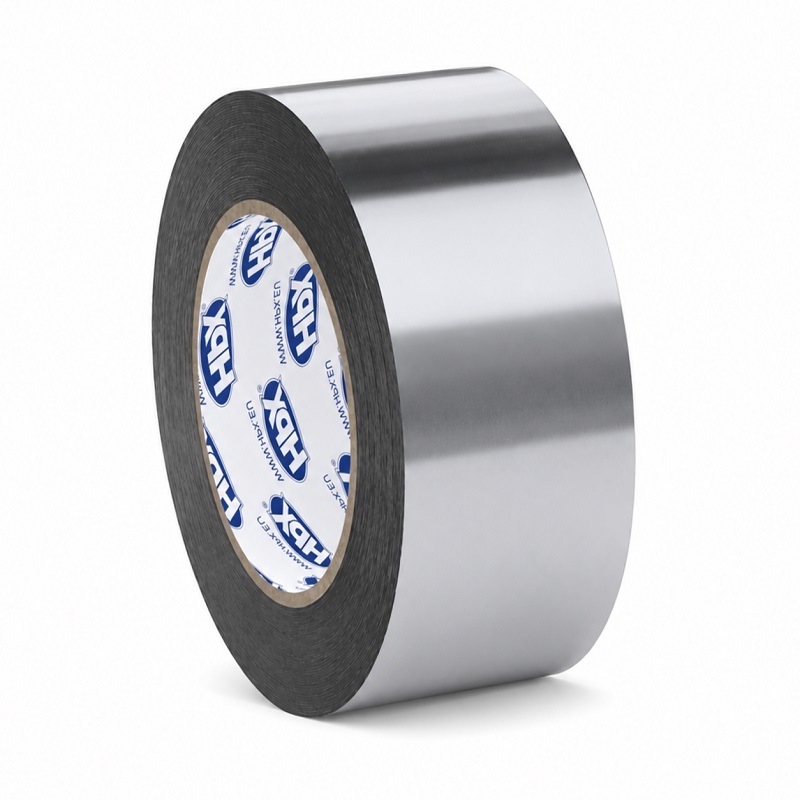 Скотч металізований 50 мм × 550 мкм × 25 метрів сріблястий, HPX Silver Tape