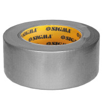 Армированная лента клейкая 50 мм × 50 метров (серая), Sigma 