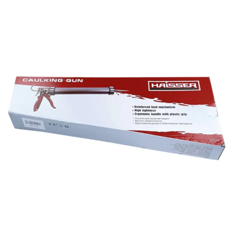 Пістолет для герметика каркасний 235 мм, Haisser Heavy duty  