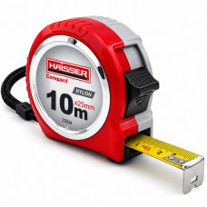 Рулетка вимірювальна 25 мм × 10 метров Haisser Compact