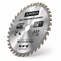  Диск пильний по дереву 180 × 1,2 × 22,2/20 мм 40 зубців Apro