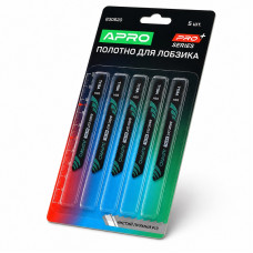 Пилка для електролобзика 76 мм T118A Apro Pro (чистий прямий різ), 5 штук в упаковці