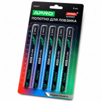 Пилка для електролобзика 132 мм T344D Apro Pro (швидкий прямий різ), 5 штук в упаковці