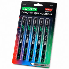 Пилка для електролобзика 132 мм T344D Apro Pro (швидкий прямий різ), 5 штук в упаковці