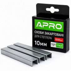 Скоби для ручного степлера гартовані 10 × 11.3 мм тип Т53 Apro, 1000 штук