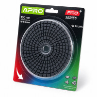 Круг алмазный шлифовальный P100 100 мм на липучке Apro Pro