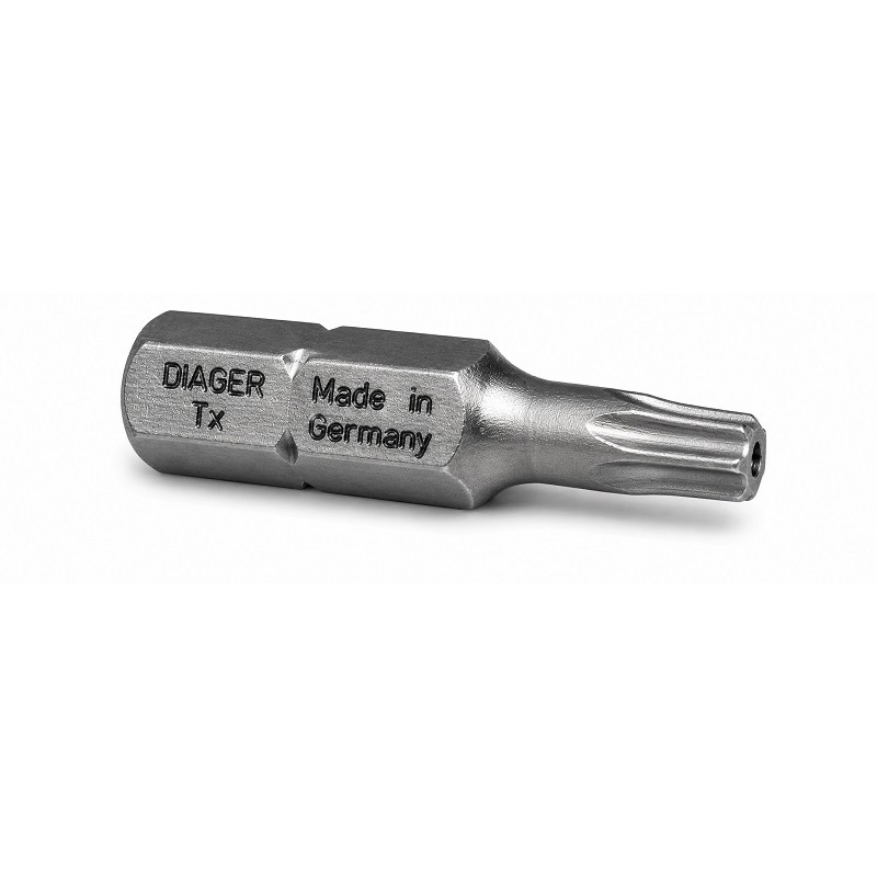 Біта TR10 × 25 мм шестигранна Diager