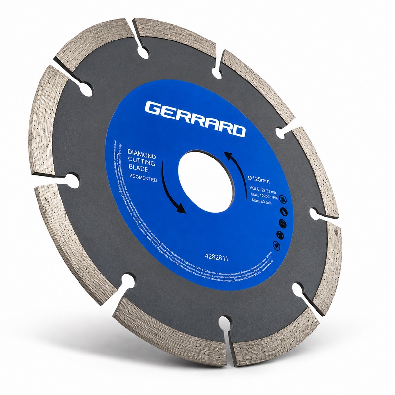 Диск алмазный отрезной сегментный 125 × 7,5 × 22,2 мм Gerrard Segment