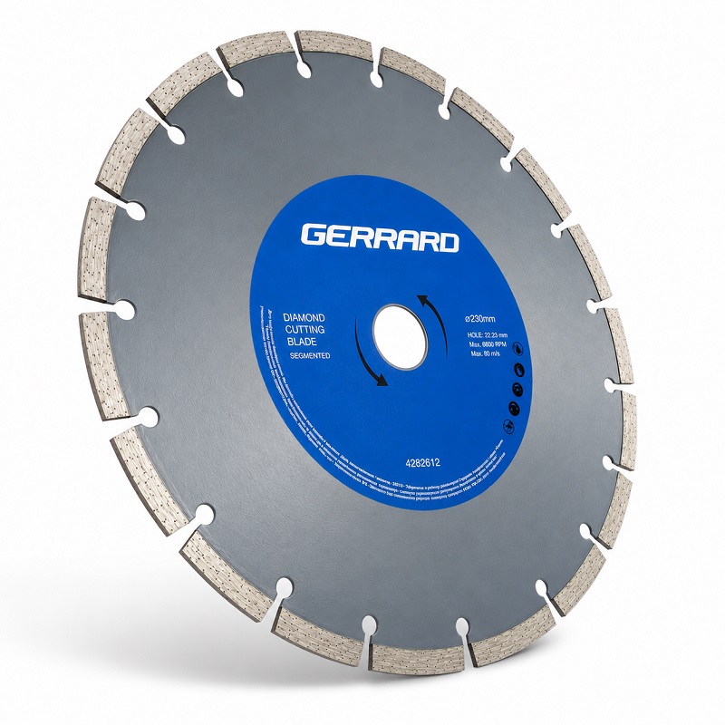 Диск алмазный отрезной сегментный 230 × 7,5 × 22,2 мм Gerrard Segment