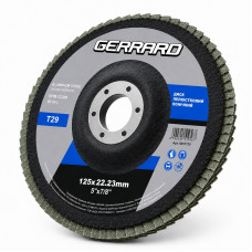 Круг лепестковый конический P100 125 × 22,2 мм T29 Gerrard