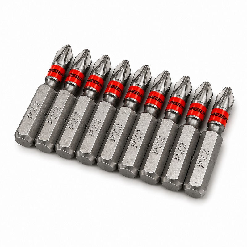 Набор бит PZ2 × 25 мм Haisser, 10 штук в упаковке